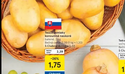 Tesco zemiaky konzumné neskoré