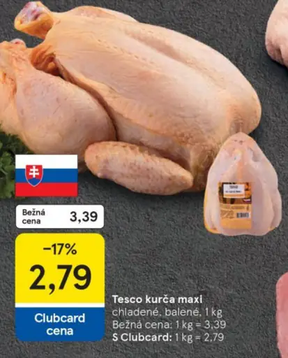 Tesco kurča maxi chladené