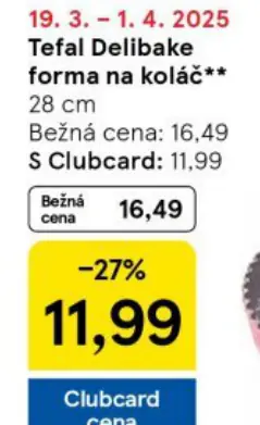 Tefal Delibake forma na koláč