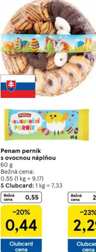 Penam perník s ovocnou náplňou