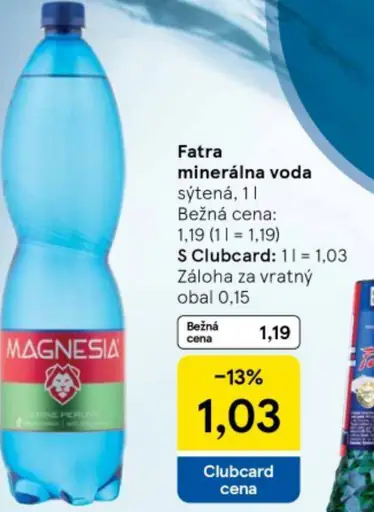 Fatra Prírodná minerálna voda sýtená
