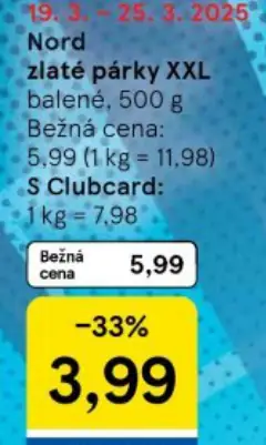 Nord Zlaté párky
