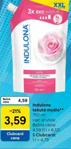 Indulona tekuté mydlo