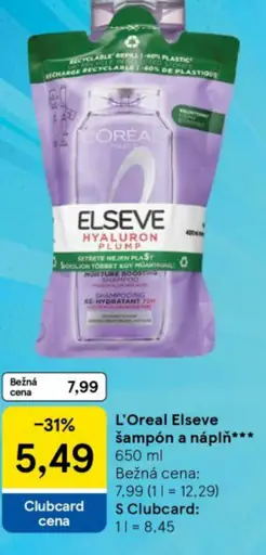 L'Oreal Elseve šampón a náplň