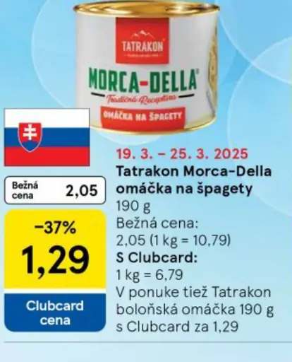 Tatrakon Morca-Della Omáčka na špagety