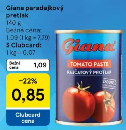 Giana paradajkový pretlak