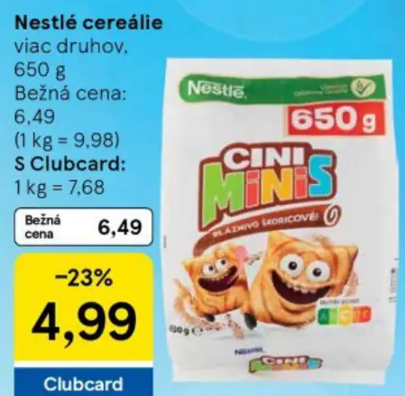 Nestlé cereálie