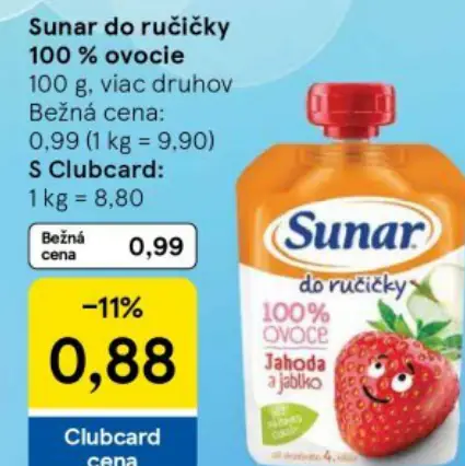 Sunar 100 % ovocie