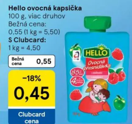 Hello ovocná kapsička