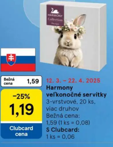 Harmony veľkonočné servítky