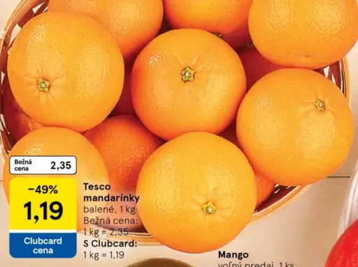 Tesco mandarínky