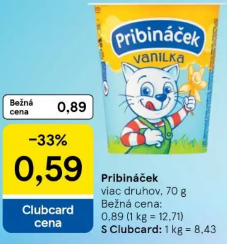 Pribináček Vanilka
