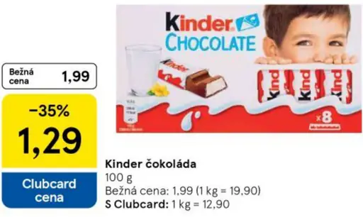 Kinder čokoláda