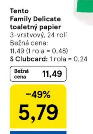 Tento Family Delicate toaletný papier