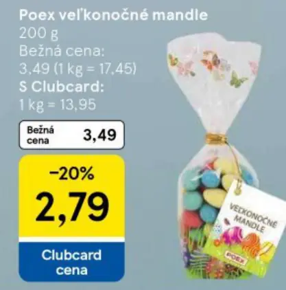 Poex veľkonočné mandle