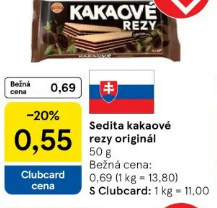 Sedita Kakaové rezy original