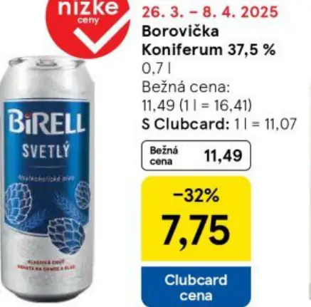 Birell nealko plechovka
