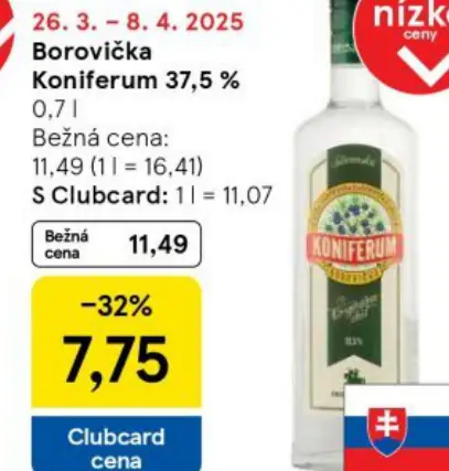 Koniferum Borovička 37,5%