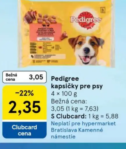 Pedigree kapsičky pre psy