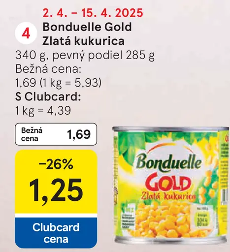 Bonduelle Gold Zlatá kukurica