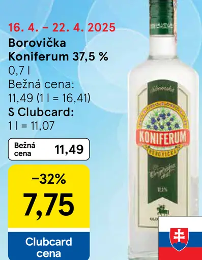 Koniferum Borovička 37,5%