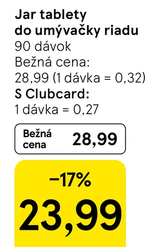 Jar Tablety do umývačky