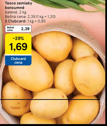 Tesco zemiaky konzumné neskoré