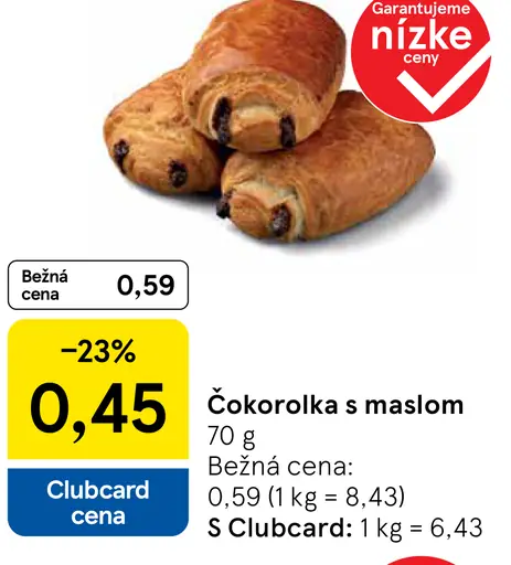 Čokorolky s maslom