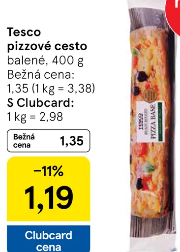 Tesco pizzové cesto