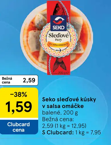 Seko sleďové kúsky v salsa omáčke