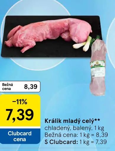 Králik mladý celý