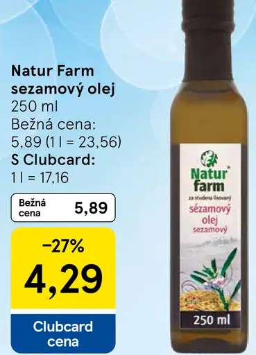 Natur Farm Sezamový olej