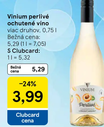 Vinium perlivé ochutené víno