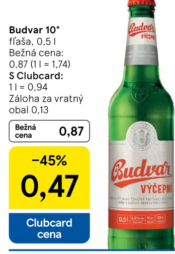 Budvar plechovka 10°
