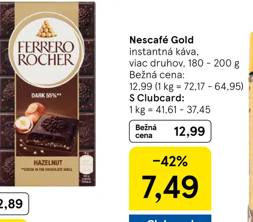 NESCAFÉ GOLD, instantná káva