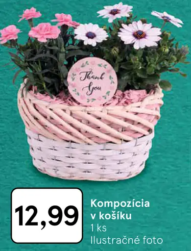 Kompozícia v košíku