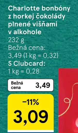 Charlotte bonbóny z horkej čokolády plnené višňami v alkohole