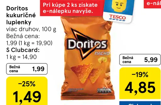 Doritos kukuričné lupienky