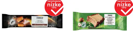 Tesco tyčinka s nugátom a karamelom v mliečnej čokoláde
