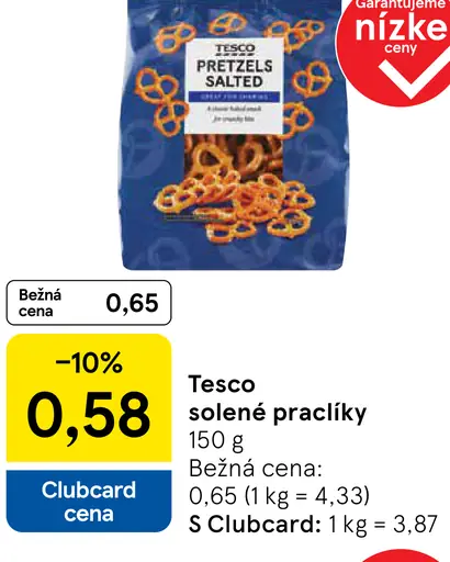 Tesco solené praclíky