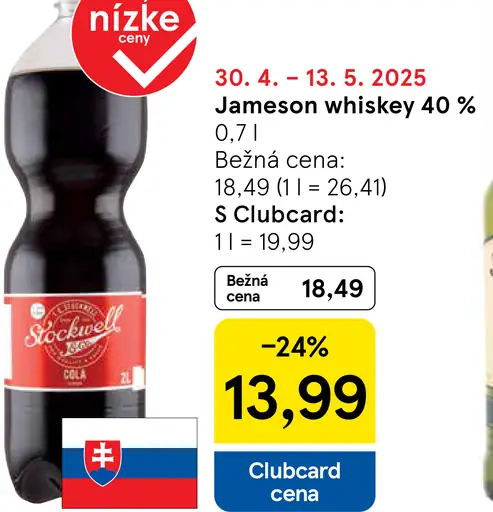 Tesco nápoj s príchuťou coly