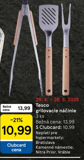 Tesco grilovacie náradie