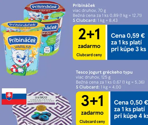 Pribináček krémový