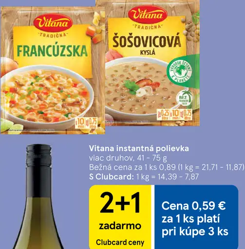 Vitana instantná polievka cestovinová