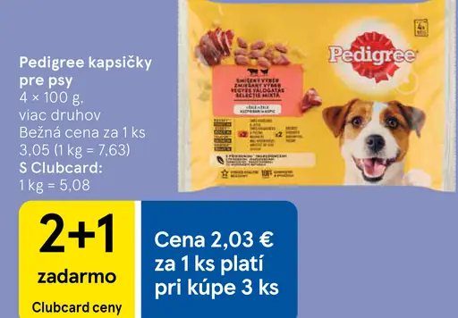 Pedigree kapsičky pre psy