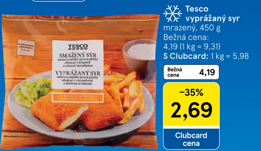 Tesco tavený syr