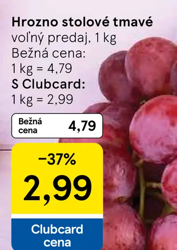 Hrozno stolové tmavé