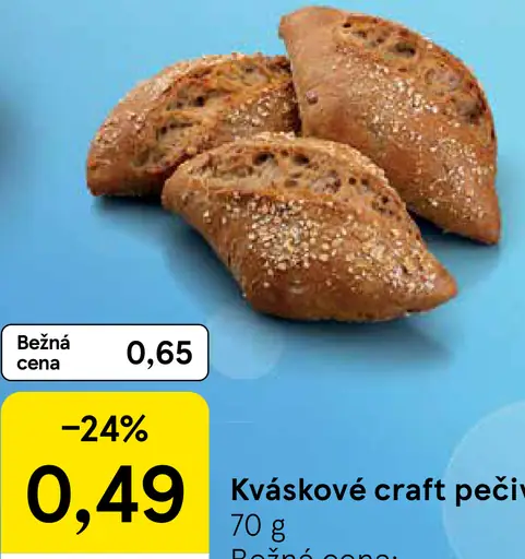 Kváskové craft pečivo