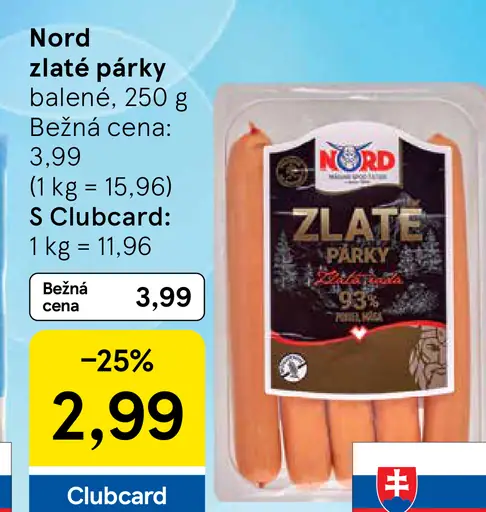 Nord Zlaté párky