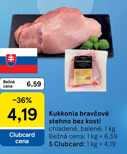 Kukkonia bravčové stehno bez kosti